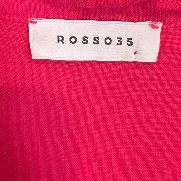 Rosso35 linen oversized dress with pockets - Picture 7 of 13